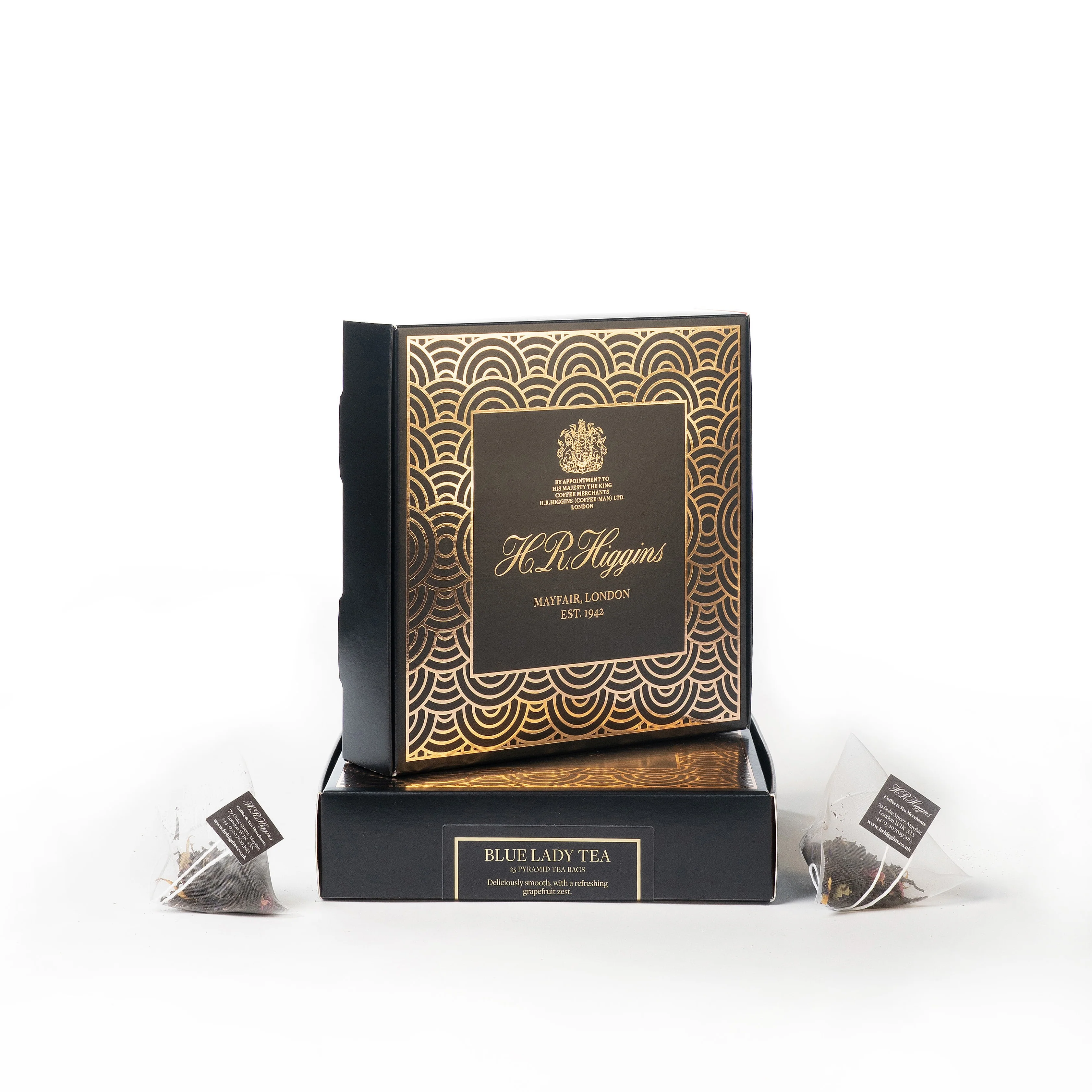 Blue Lady Pyramid Tea Bag Box - Image 3