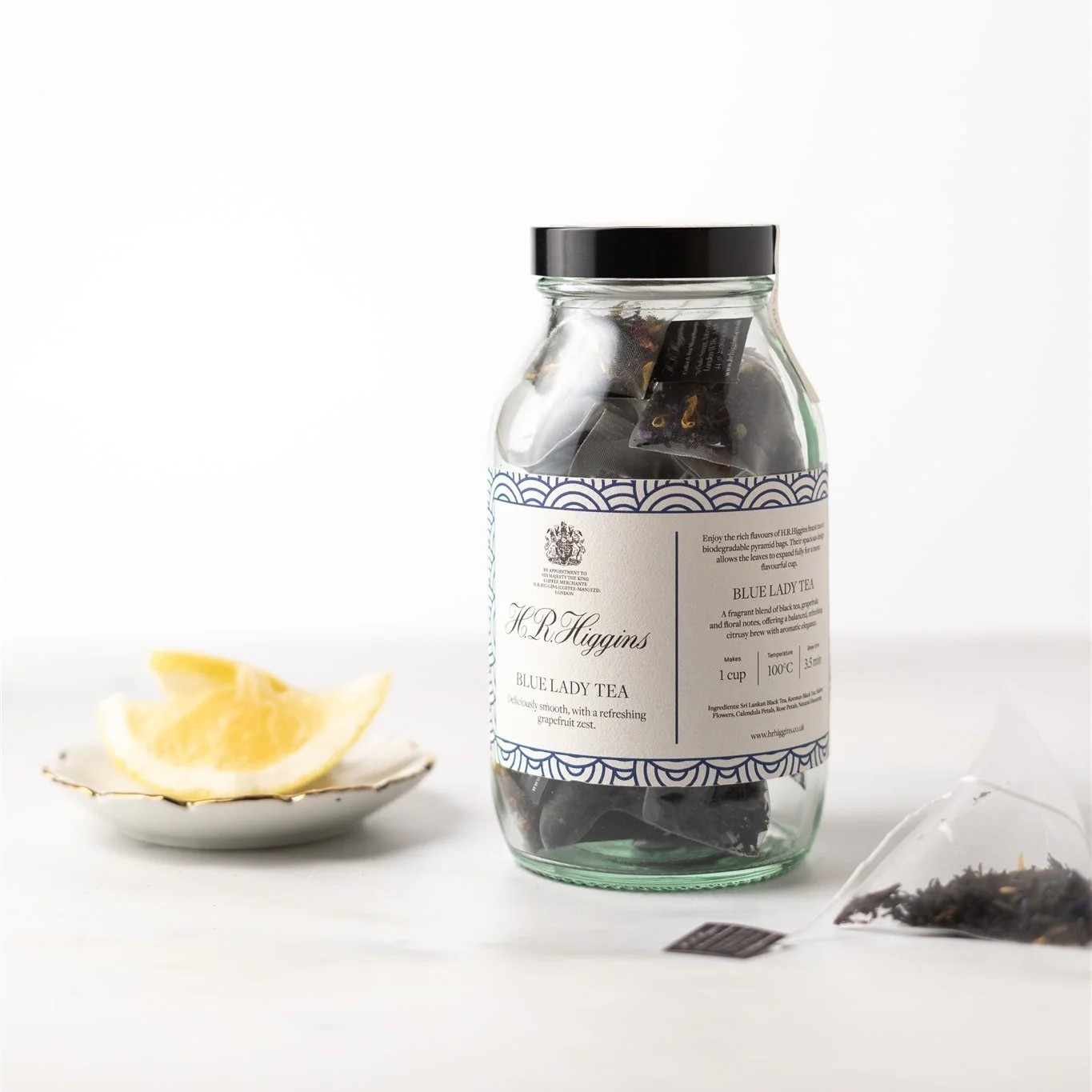 Blue Lady Pyramid Tea Bag Jar - Image 6