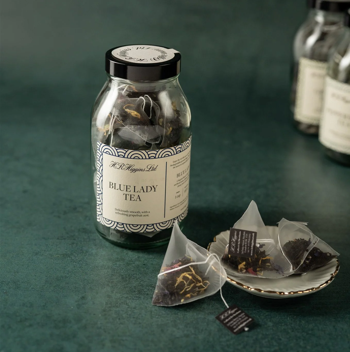 Blue Lady Pyramid Tea Bag Jar - Image 7