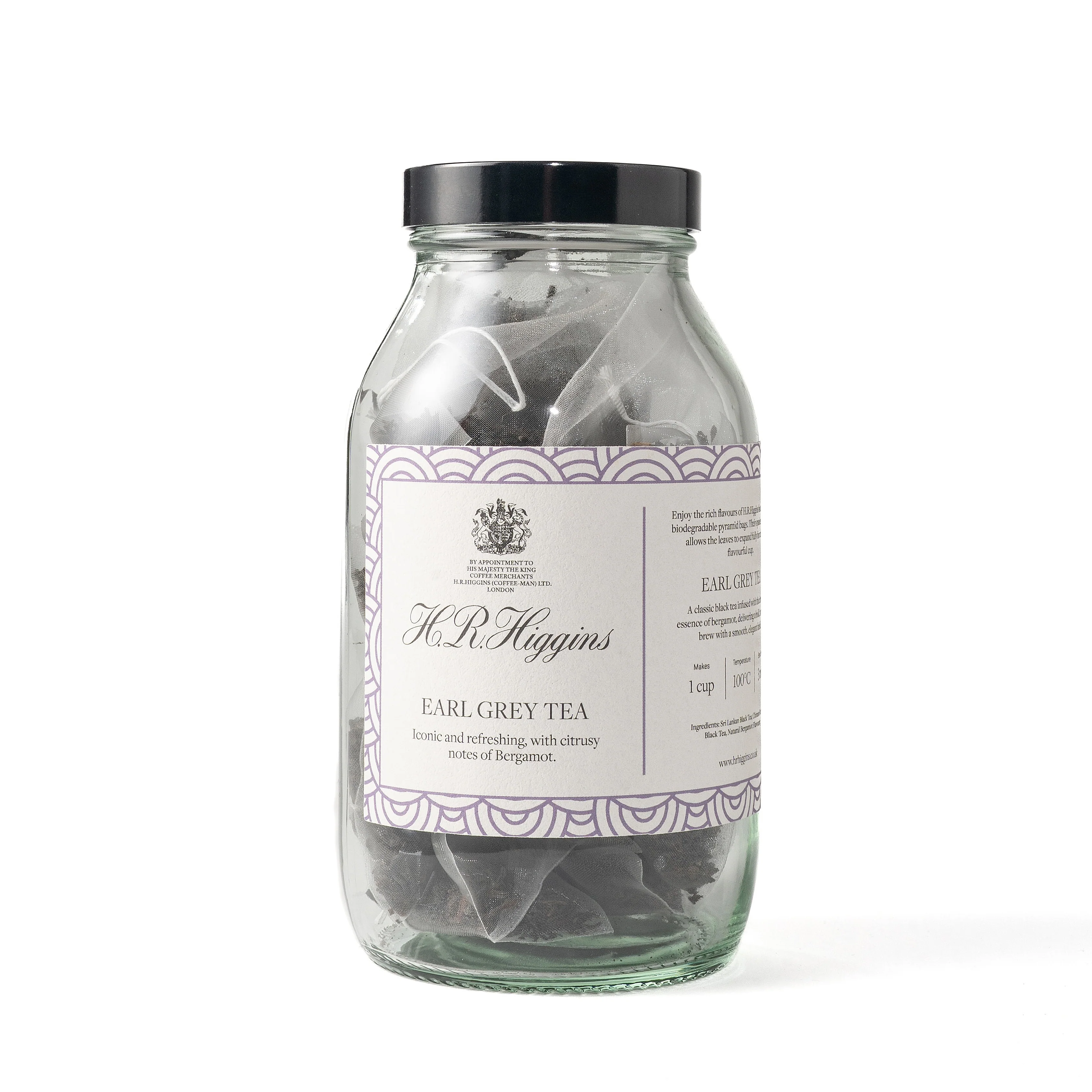 Earl Grey Pyramid Tea Bag Jar - Image 3