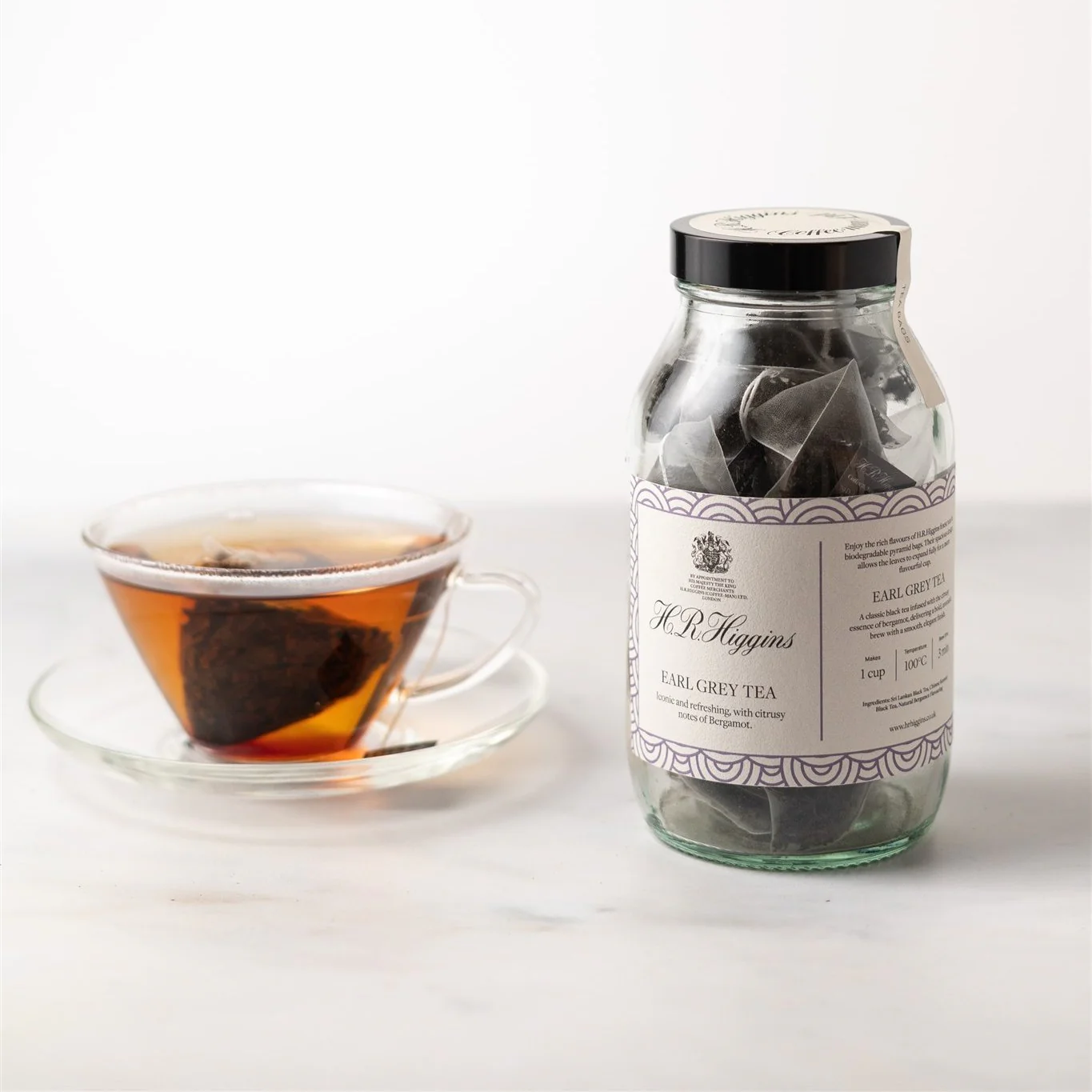 Earl Grey Pyramid Tea Bag Jar - Image 4