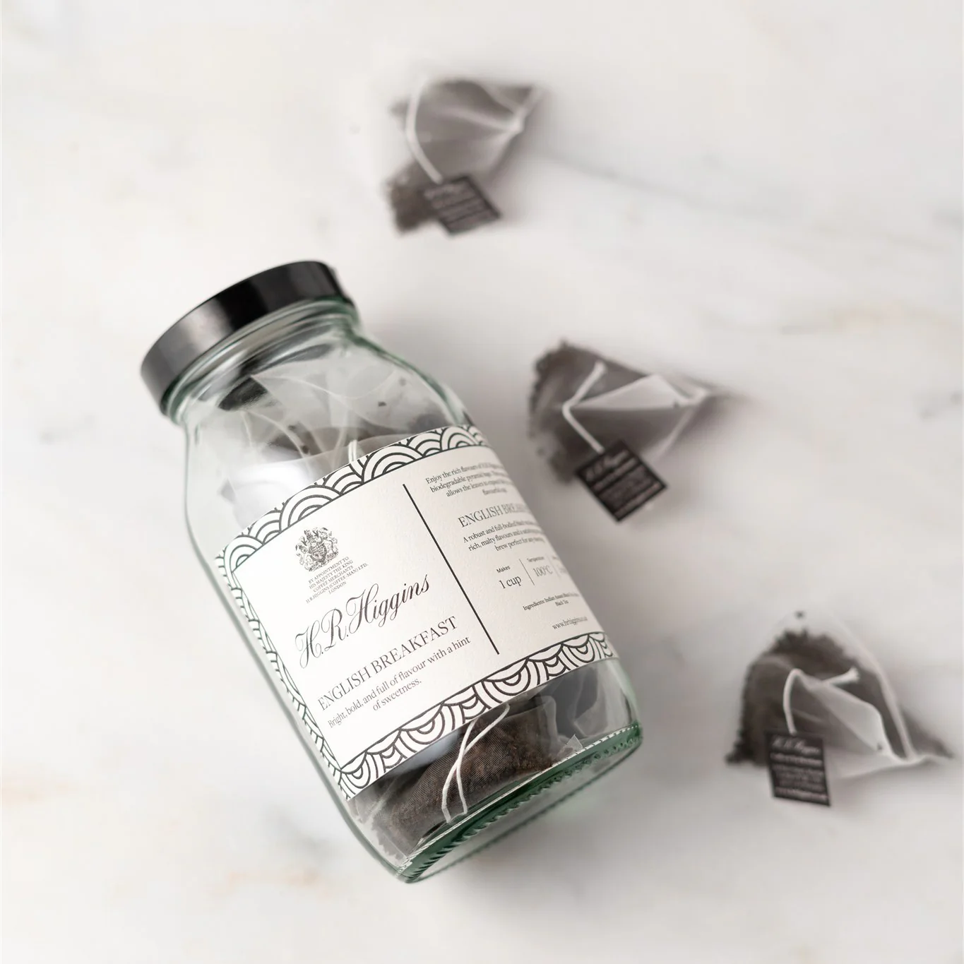 English Breakfast Pyramid Tea Bag Jar - Image 4