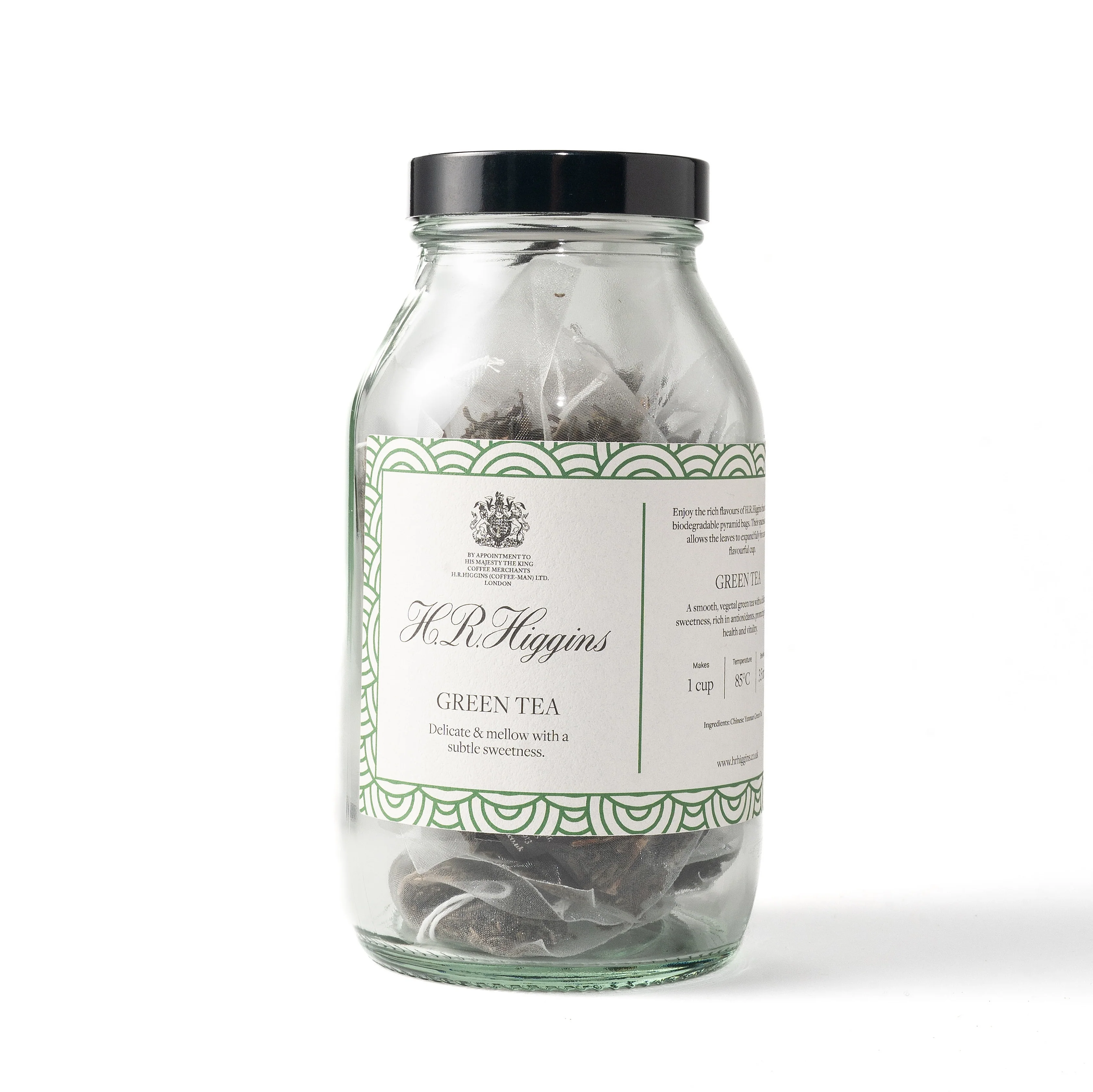 Green Tea Pyramid Bag Jar - Image 3