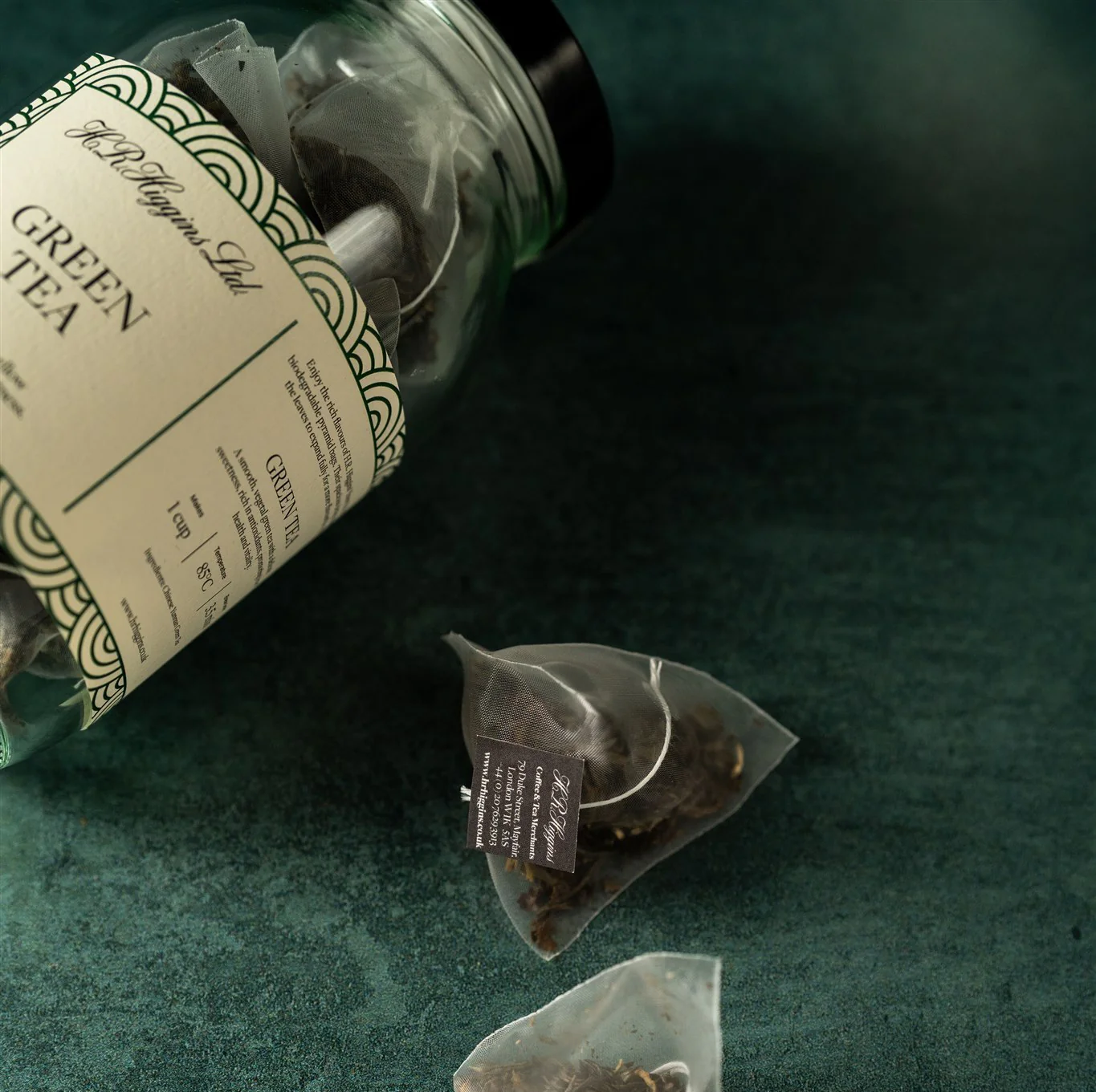 Green Tea Pyramid Bag Jar - Image 6