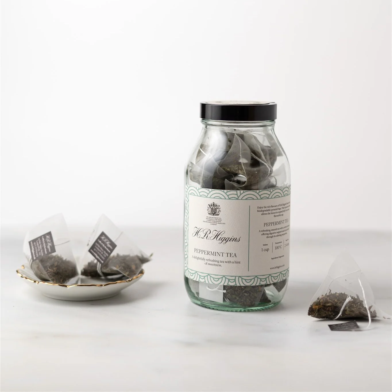 Peppermint Tea Pyramid Bag Jar - Image 4